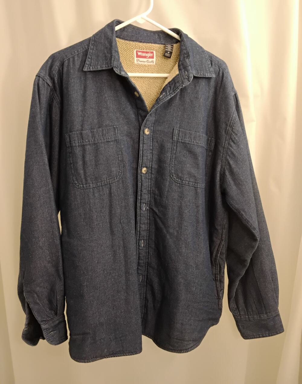 Vintage Wrangler Sherpa-lined Shirt Jacket, size M